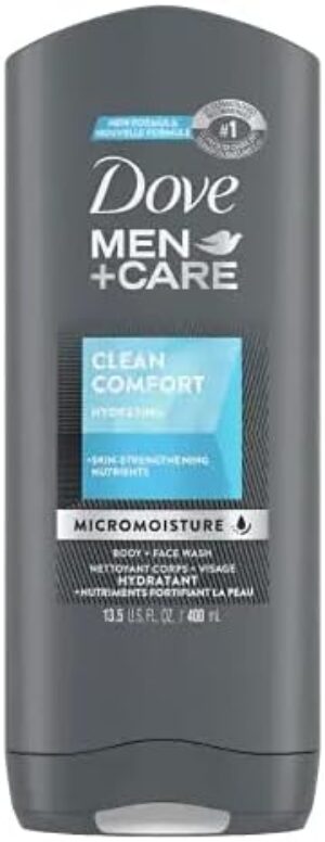 DOVE MEN + CARE Men Care Body & Face Wash, Clean Comfort