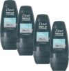 Dove Men+Care Clean Comfort Roll On Deo, 4-Pack