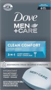 DOVE MEN + CARE Men’s Body And Face Soap Bar, 6-Pack
