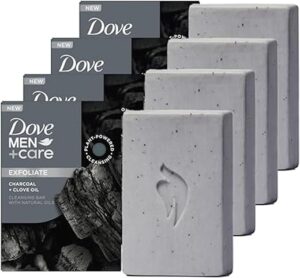 DOVE MEN + CARE Men’s Charcoal + Clove Oil Soap Bar 4 Count