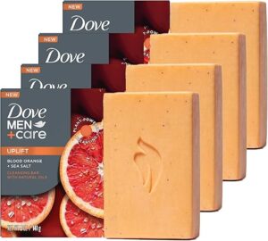 DOVE MEN + CARE Men’s Cleansing Bar Soap, Blood Orange