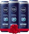 Nivea Men Men’s Cool Body Wash, 3 Pack