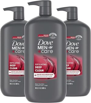 DOVE MEN + CARE Men’s Exfoliating Deep Clean Body Wash, 30 oz