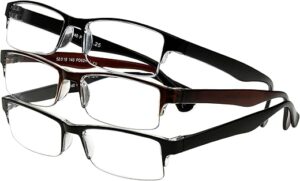 Foster Grant Men’s Pete Rectangular Reading Glasses