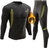 UNIQUEBELLA Men’s Thermal Underwear Fleece Base Layer