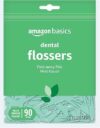 Amazon Basics Mint Dental Flossers, 90 Count