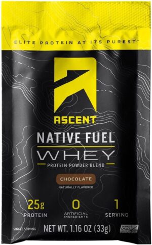 Ascent Native Fuel Whey Protein Powder – Chocolate