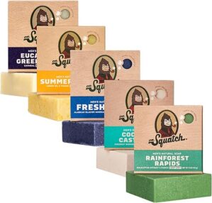 Dr. Squatch Natural Bar Soap Variety Pack, 5 Bars