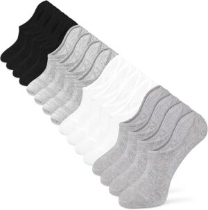 IDEGG No Show Men’s Ankle Socks With Grip