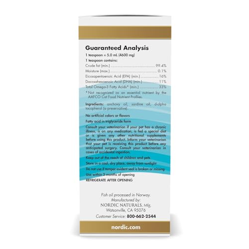 Nordic Naturals Omega-3 Fish Oil For Cats, Unflavored - Image 2