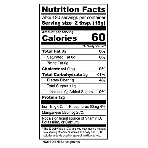 NutriBiotic Plain Rice Protein Powder, 3 Lb - Image 5