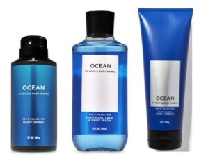 Bath & Body Works Ocean For Men 3 Pc Bundle (2020 Edition)