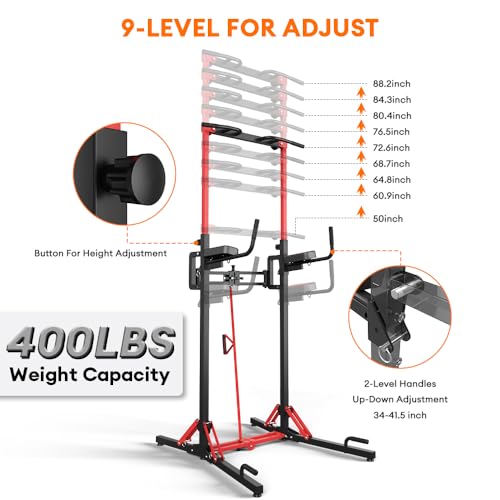 ONETWOFIT Power Tower Pull Up Bar Station - Image 3