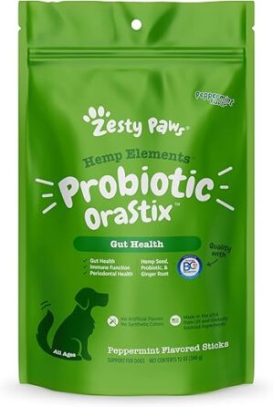 Zesty Paws OraStix Probiotic Sticks for Dogs – 12oz
