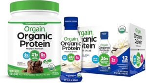 Orgain Organic Plant Based Protein Powder, Chocolate Fudge & Vanilla Bean