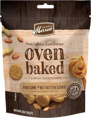 Merrick Oven Baked Dog Treats, P’nut Butter