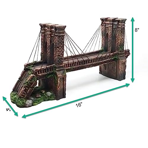 Penn-Plax Brooklyn Bridge Model For Large Aquariums - Image 2