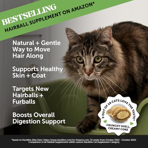 Pet Honesty Cat Hairball Support Chews, Furball Treatment - Image 2