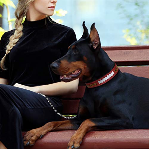 Pets First Tough Leather NFL Ravens Dog Collar - Image 2