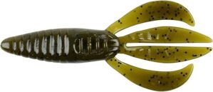 Berkley Powerbait Pit Boss Soft Bait, 4″, Green Pumpkin