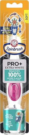 Spinbrush Pro+ Extra White Battery Toothbrush