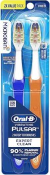 Oral-B Pulsar Expert Clean Battery Toothbrush, Medium