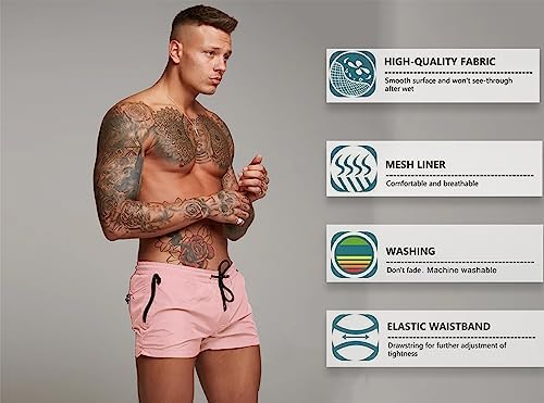 Redqenting Mens Quick Dry Swim Trunks With Pockets - Image 4
