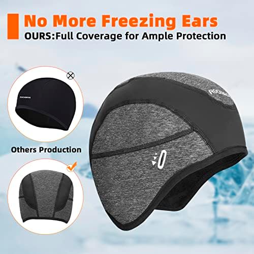 ROCKBROS Winter Windproof Cycling Hat With Visor - Image 5