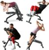 LifePro Roman Chair Hyperextension Bench, Adjustable Exercise Equipment