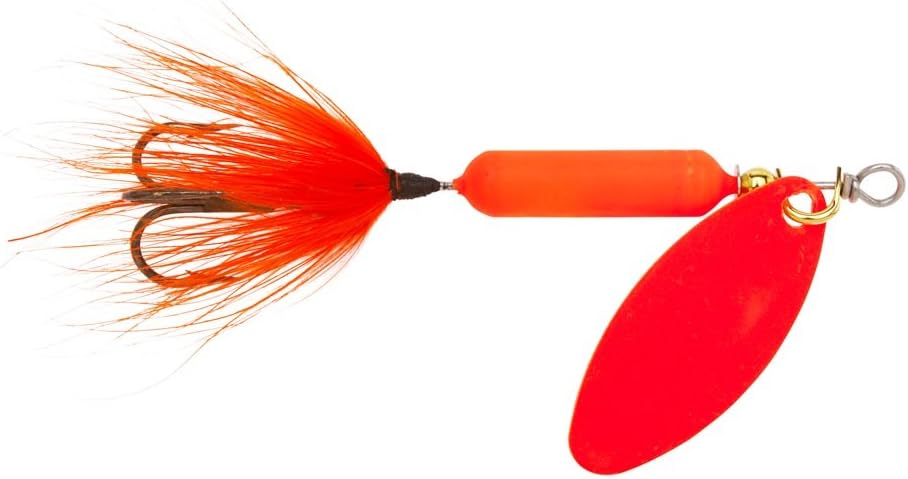 Yakima Bait Rooster Tail Spinner Lure, Orange Fluorescent