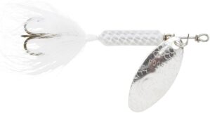Yakima Bait Rooster Tail Spinner Lure, White, 1/2-Ounce