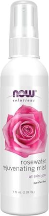 NOW Foods Rosewater Rejuvenating Mist, 4-Ounce