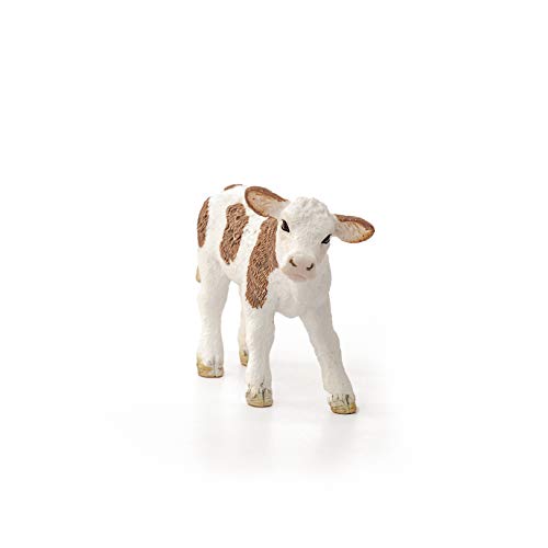 Schleich Farm World Simmental Calf Toy Cow - Image 2