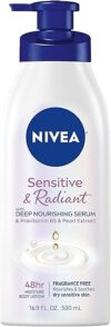 NIVEA Sensitive And Radiant Unscented Body Lotion