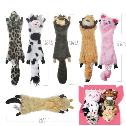 SHARLOVY Dog Squeaky Crinkle Toys 6 Pack - Image 5