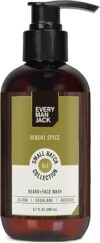 Every Man Jack Small Batch Beard + Face Wash – Hinoki Spice Fragrance