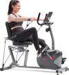 Sunny Health & Fitness Smart Indoor Recumbent Bike Trainer