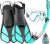 CAPAS Snorkel Mask Fins Set With Bag