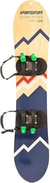 SportsStuff Snow Ryder Hardwood Beginner’s Snowboard