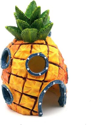 Penn-Plax Spongebob Squarepants Pineapple House Ornament – Large