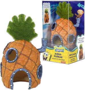 Penn-Plax Spongebob's Pineapple House Aquarium Decoration