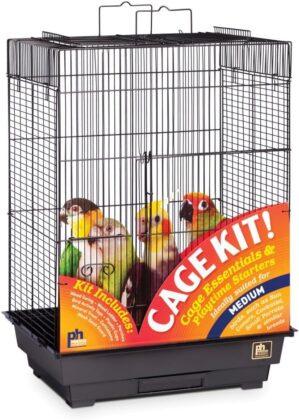 Prevue Pet Products Square Roof Bird Cage Kit, 91351