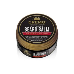 Cremo Styling Beard Balm, Distiller’s Blend, 2 Ounce
