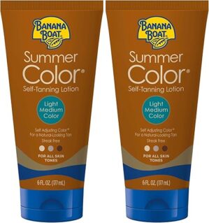 Banana Boat Summer Color Self Tanning Lotion Twin Pack