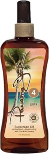 Panama Jack Sunscreen Tanning Oil – SPF 4, 8 FL OZ