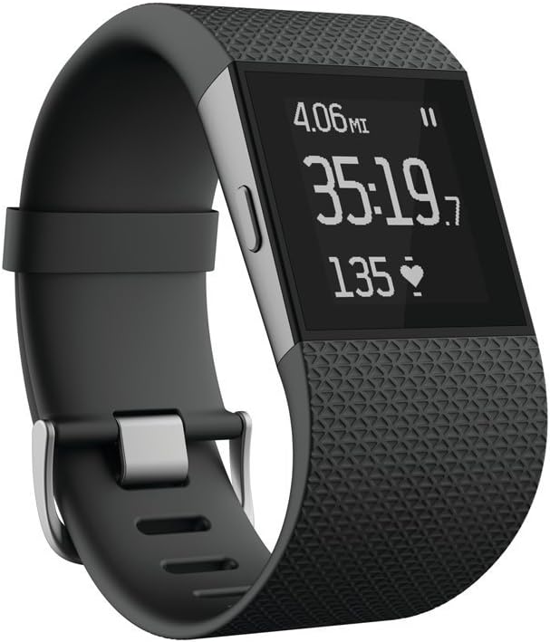 Fitbit Surge Fitness Superwatch, Black, Large