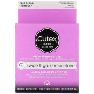 Cutex Swipe & Go Nail Polish Remover Pads 10ct