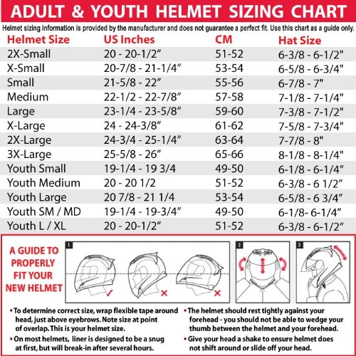 TCMT Youth Full Face Motorcycle Helmet Set - Image 2