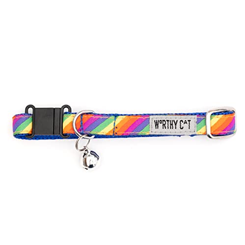 The Worthy Dog Rainbow Cat Collar: Durable & Stylish Adjustable - Image 2