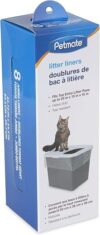 Petmate Top Entry Litter Pan Liners, 8 Count